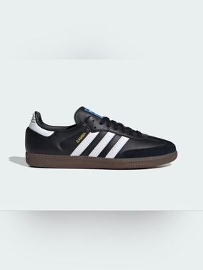 adidas Samba Leather Sneakers - Black, White, Gum